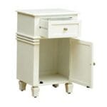 Landis Solid Wood Bedside Cabinet In White Finish - image 4