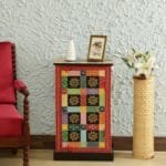 Ethan Solid Wood Hand-Painted Bedside Table