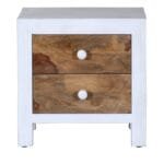 Verona Solid Wood Bedside Chest In Distress Finish - image 2
