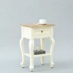 Versaille Solid Wood Bedside Chest in Tulip Finish