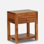 Nuevo Solid Wood Bedside In Honey Oak Finish - image 2