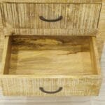 chest of drawers with drawers, mango wood - image 2