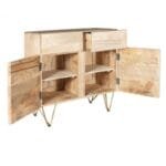 Small 2 Door Light Mango Sideboard - image 3