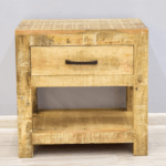 Bedside table solid mango wood