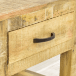 Bedside table solid mango wood - image 6