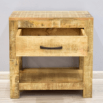 Bedside table solid mango wood - image 5