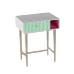 Craft Villa Side Table in White And Green Color - image 2