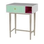 Craft Villa Side Table in White And Green Color - image 3