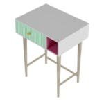 Craft Villa Side Table in White And Green Color - image 4