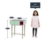Craft Villa Side Table in White And Green Color - image 5