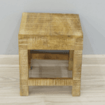 Stool solid mango wood - image 4