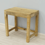 Stool solid mango wood - image 4