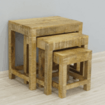 Stool Solid Mango Wood - image 4