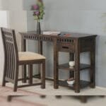 Solid Sheesham Wood Kuber Study Table Walnut
