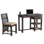 Solid Sheesham Wood Kuber Study Table Walnut - image 4