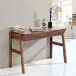 Alexa Solidwood Study Table With 2 Drawer In Walnut Color
