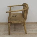 Chair upholstered seat backrest solid wood - image 5