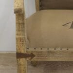 Chair upholstered seat backrest solid wood - image 4