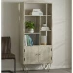 Multi Bookshelves With Doors Light Mango