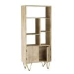 Multi Bookshelves With Doors Light Mango - image 3