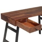 Madrid Solidwood Study Table Walnut Color - image 7