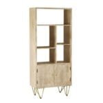 Multi Bookshelves With Doors Light Mango - image 2