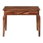 Alina Solid Wood Study Table With 1 Drawer In Walnut Color - image 2