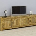 TV cabinet solid mango wood - image 2