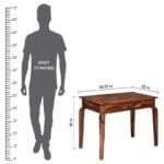 Alina Solid Wood Study Table With 1 Drawer In Walnut Color - image 7