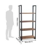 Solid Wood Indiana Mocha Bookshelves - image 3