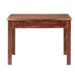 Veda Solid Wood Study Table With 2 Drawer Walnut Color - image 2