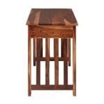 Veda Solid Wood Study Table With 2 Drawer Walnut Color - image 4