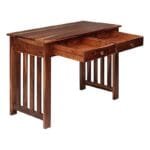 Veda Solid Wood Study Table With 2 Drawer Walnut Color - image 6